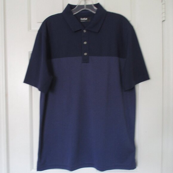 bolle' Mens S/S Blue Golf Polo Shirt NWOT - Size Medium - Picture 2 of 2